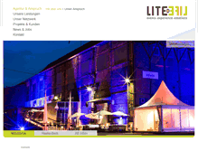 Tablet Screenshot of litelife-eventagentur.de